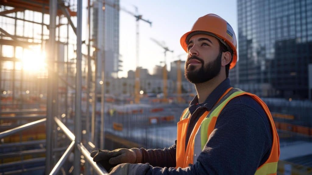 Resident quality engineer wearing